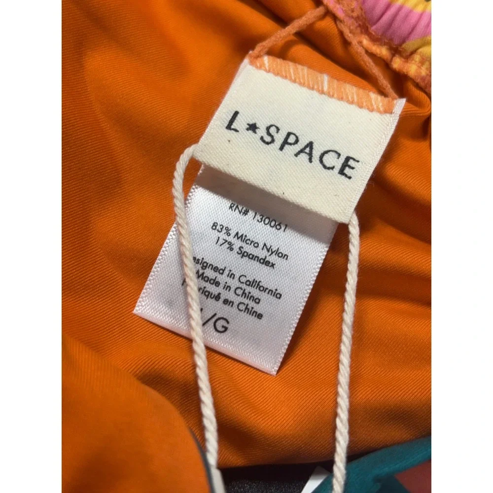 L*Space Jayce Bitsy Bikini Bottom Multi Abstract Tropical LSJEB24P Large NEW